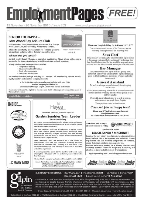 employment pages  november   employment pages issuu