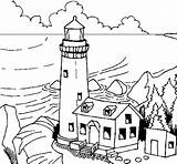 Faro Farol Phare Faros Lighthouse Colorier Coloritou Natureza Faroles sketch template