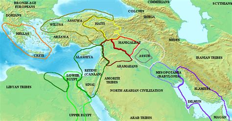 map   ancient  east   amarna period illustration world history encyclopedia
