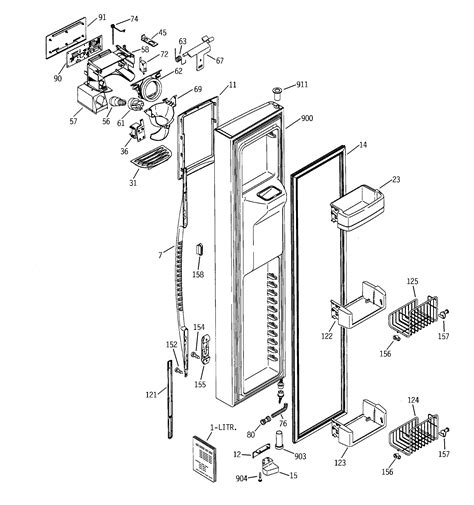 ge profile refrigerator  series parts model pssmgmabb sears partsdirect