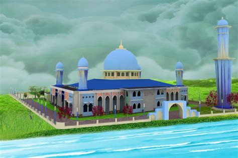 gambar masjid kartun animasi  bagus gratis blog
