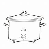 Pot Crock Clipart Crockpot Clip Cliparts Drawing Vector Library Clipground Clker Large Rating sketch template