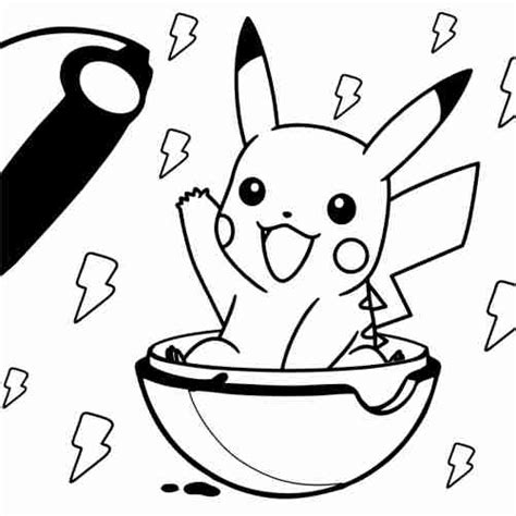 kawaii pikachu  pokeball coloring pages   coloring pages