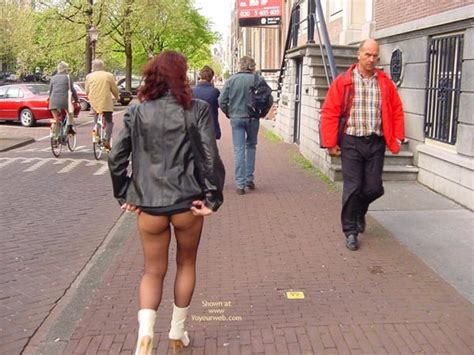 Monique Flashing Her Hot Behind In Amsteram May 2003