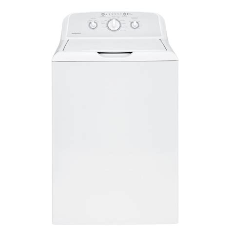 ge hotpoint  cu ft white top load washing machine  stainless steel tub hodgins home