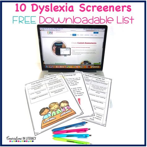 list  dyslexia screenings   great resource  testing