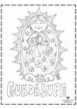 Guadalupe Lady Coloring Color Pages Clipart Colouring Children Clipground Mary Activities Para Catholic Maria Crafts Colorear sketch template