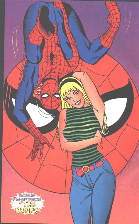 gwen stacy and spider man steve rude spins a web any size spiderman gwen stacy amazing spider