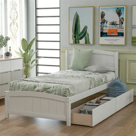 twin bed with trundle twin bed with two drawers solid wood captains bed