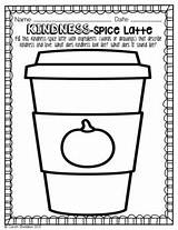 Pumpkin Spice Kindness Everything Nice Activity Gratitude Pack Preview sketch template