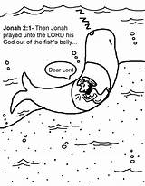 Jonah Whale Coloring Pages Printable Bible Story Kids Colouring Praying Color Belly Children Scripture Getcolorings Excellent Futurama Verses Churchhousecollection Church sketch template