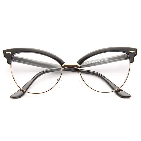 evelyn metal frame cat eye clear glasses cosmiceyewear