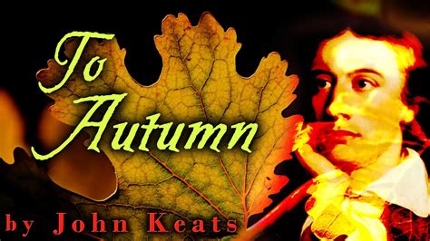🍁 ode to autumn 🍂 by john keats seasonal poem read by g m danielson