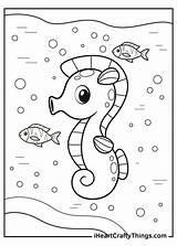 Seahorse Iheartcraftythings Horse Colouring sketch template