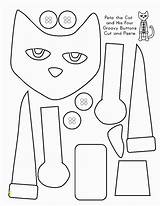 Pete Cat Coloring Buttons Cut Groovy Paste Four His Printable Activities Printables Worksheets Crafts Book Clipart Eyes Pages Craft Preschool sketch template