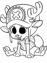 Chopper Coloring Luffy Pages Piece Crew Printable sketch template