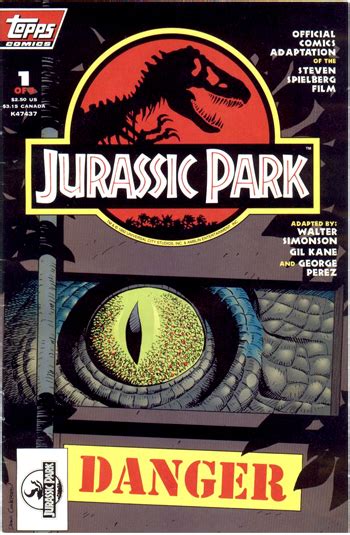 Topps Comics Jurassic Park Jurassic Pedia