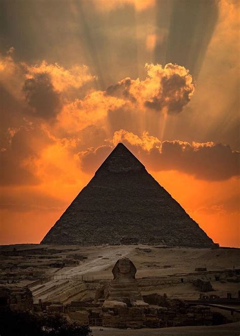 Sunset At Pyramid Of Giza Egypt Pyramids Egypt Egypt Great Pyramid