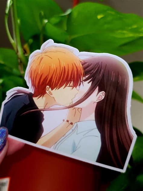 Fruits Basket Kyo And Tohru Sticker Kiss And Hug Season 3 Holo Etsy