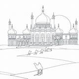 Adabi Mosque Ramadan sketch template
