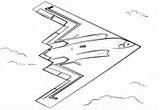 Bombardiere Invisibile Lockheed Stampare Stealth sketch template