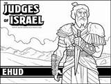 Coloring Bible Judges Israel Ehud Sunday Judge Sheet Heroes Crafts Sheets Lessons Activity Othniel Sellfy Eglon Disney Children Jueces Para sketch template