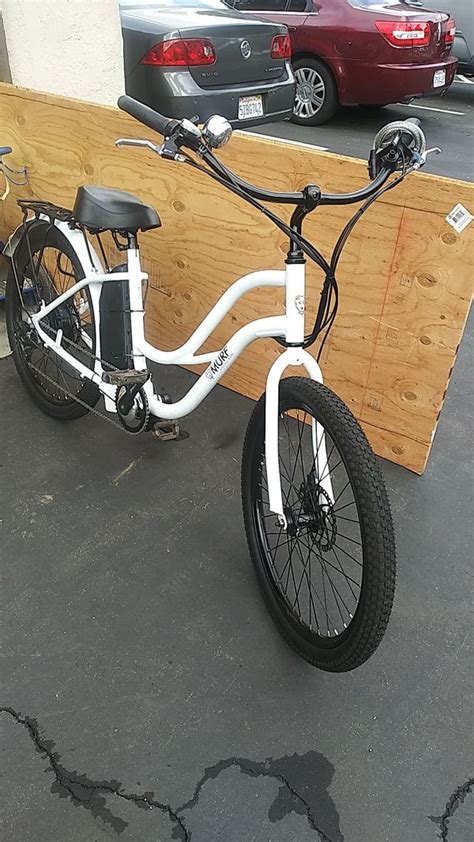 beach cruiser electric bicycle  murf electric bikes im     offer   balls