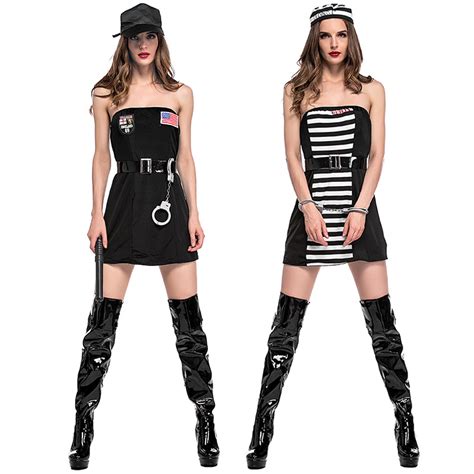 halloween costumes for women police cosplay costume dress sex cop uniform sexy policewomen