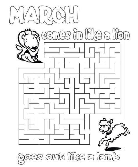 printable march coloring pages