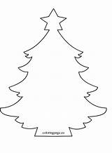 Template Christmas Tree Star Coloring Outline Printable Pages Templates Drawing Blank Print Choose Board Color Coloringpage Eu sketch template