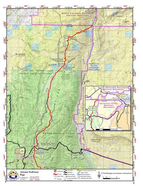 page map explore  arizona trail