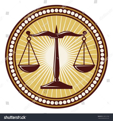 scales  justice symbol stock vector illustration  shutterstock