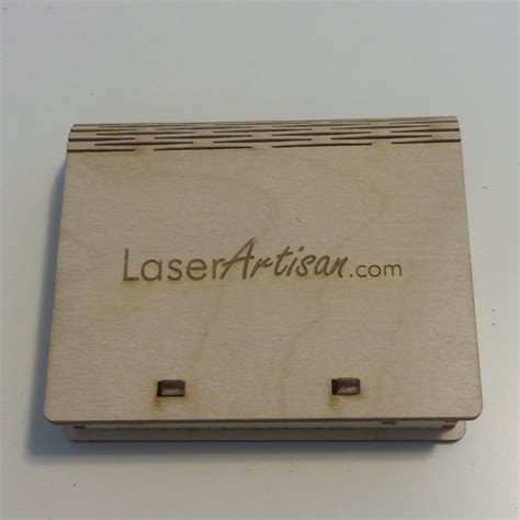 laser cut box  living hinge  spring catch denzil