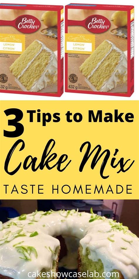 tips   cake mix box teste homemade  lemon cake mix recipe