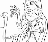 Coloring Pages Getdrawings Rapunzel Tangled sketch template