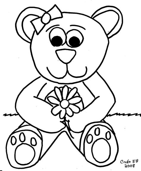 bears  hearts coloring pages teddy bear coloring pages bear