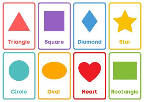 meet  shapes flash cards