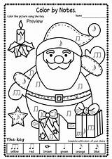 Christmas Music Coloring Worksheets Pages Color Activity Activities Kids Note Sheet Choose Board Simple Fun sketch template
