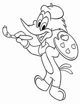 Woody Coloring Pages Woodpecker sketch template
