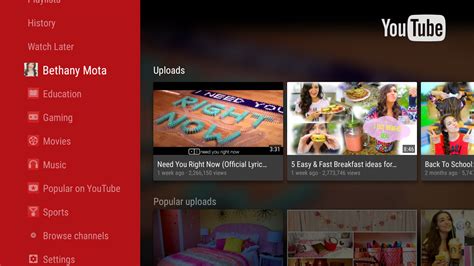 ferrer pc  android la app de youtube  android tv