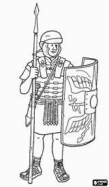 Roman Coloring Soldier Armor Rome Pages Pilum Ancient Spear Teaching Romeinse School Soldaat Shield Soldiers Printable Helmet Een Romano Sword sketch template