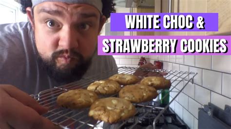Another Fat Guy Cooks Ep 3 White Choc And Strawberry Cookies Youtube
