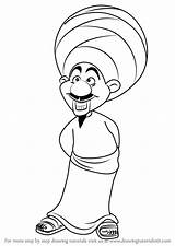 Aladdin Peddler sketch template