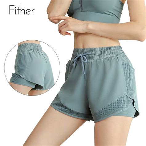 Fit Her Light Proof Sports Shorts Women S Loose Thin High Waist Yoga