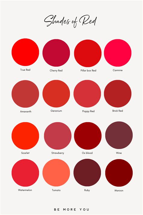 colour names shades ultimate brand colour bible