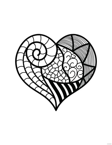 printable heart coloring pages vrogueco