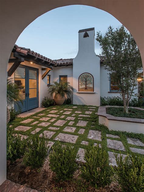 appealing spanish style homes  courtyards  create  eclectic architecture