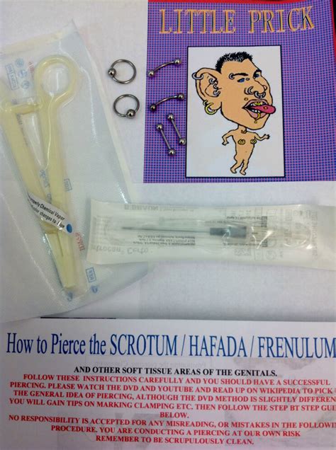 male genital piercing kit various styles bcr straight or curved