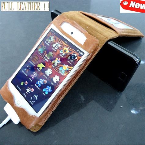 Genuine Leather Flip Case Fit Iphone 4s Book Card Wallet 3 Stand Holder