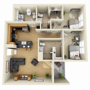 modern home  floor plans